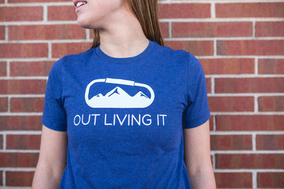 Out Living It Carabiner Tee - Royal