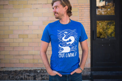 Out Living It River Tee - Royal